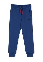 Lanvin Enfant logo-embroidered track pants - Blu