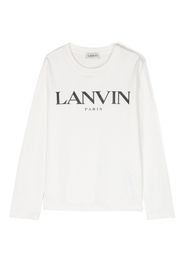 Lanvin Enfant T-shirt a maniche lunghe con stampa - Bianco