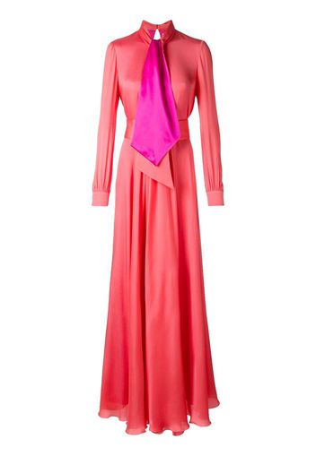 Lanvin tied neckline maxi dress - Rosa