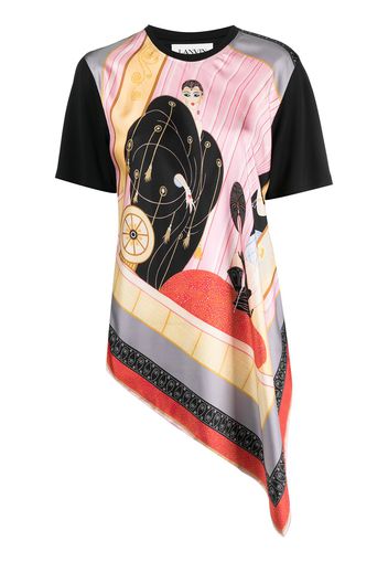 LANVIN printed silk T-shirt - Nero