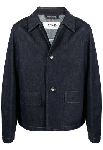 LANVIN Giacca denim goffrata - Blu