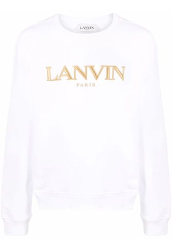 LANVIN Felpa con ricamo - Bianco