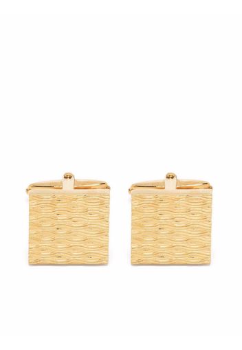 LANVIN square textured cufflinks - Oro