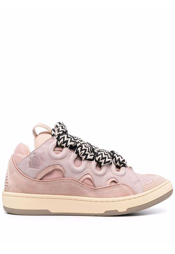 LANVIN Curb lace-up sneakers - Rosa