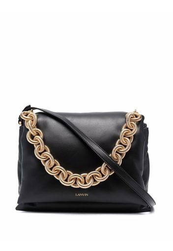 LANVIN chain-strap leather tote - Nero