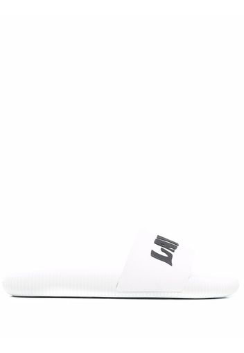 LANVIN slides con logo - Bianco