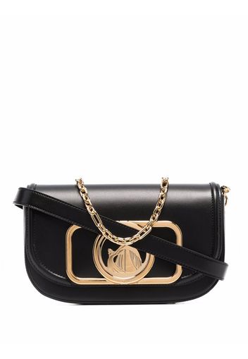 LANVIN Borsa a spalla con placca logo - Nero