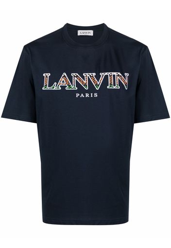 LANVIN logo-print short-sleeve T-shirt - Blu