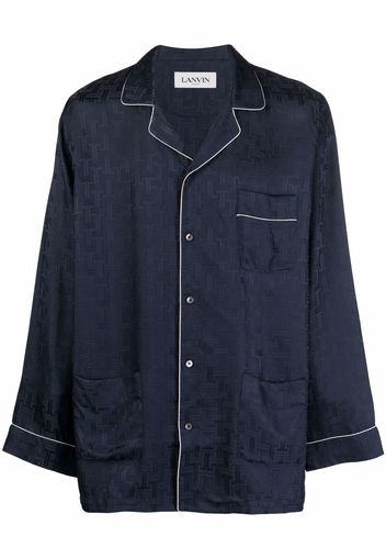 LANVIN Camicia con stampa - Blu