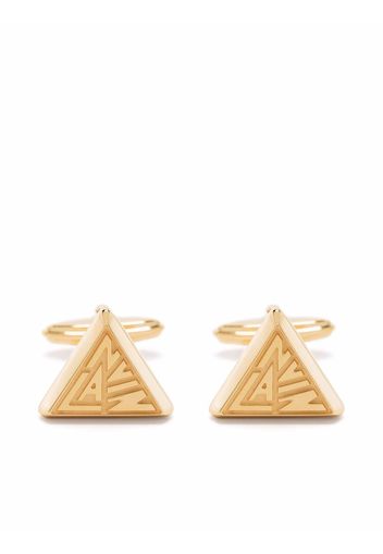 LANVIN logo-plaque cufflinks - Oro