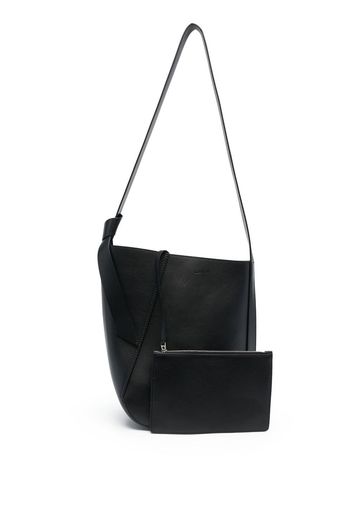 Lanvin logo-embossed shoulder bag - Nero