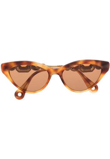 Lanvin Occhiali da sole cat-eye - Marrone