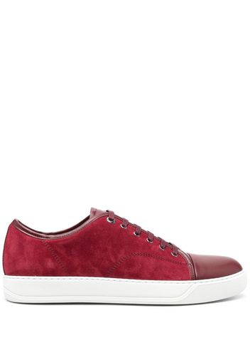 Lanvin DBB1 panelled leather low-top sneakers - Rosso