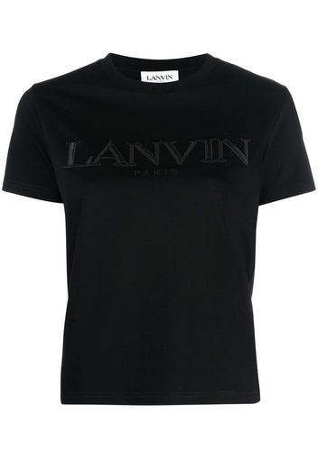 Lanvin logo-lettering cotton T-shirt - Nero