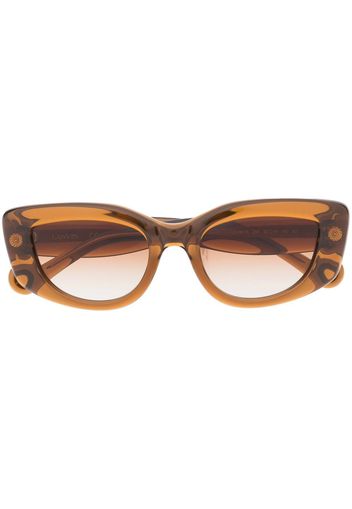 Lanvin engraved-logo tinted sunglasses - Marrone