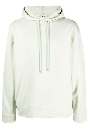 Lanvin graphic-print cotton hoodie - Verde