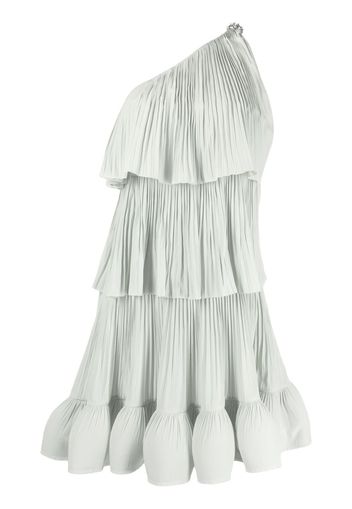 Lanvin pleated one-shoulder dress - Verde