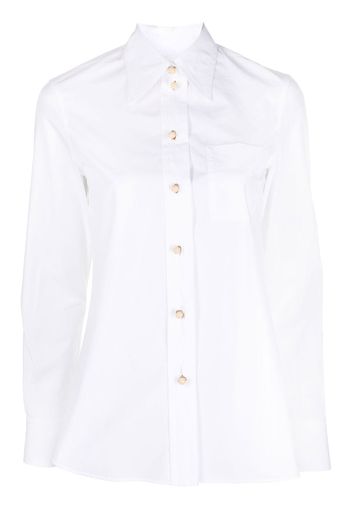 Lanvin pointed-collar cotton shirt - Bianco