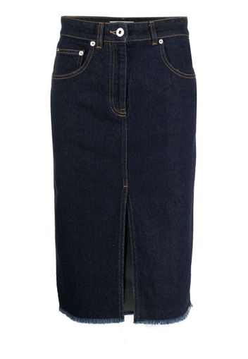 Lanvin denim pencil skirt - Blu