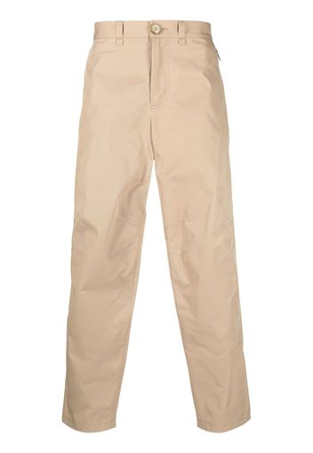 Lanvin ankle-zip straight-leg trousers - Marrone