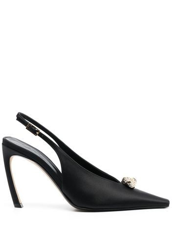 Lanvin pointed-toe slingback pumps - Nero