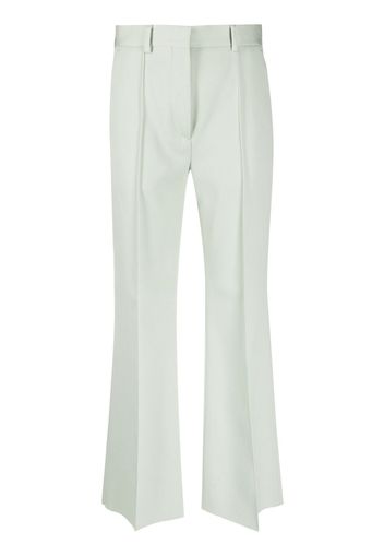 Lanvin cropped flared trousers - Verde