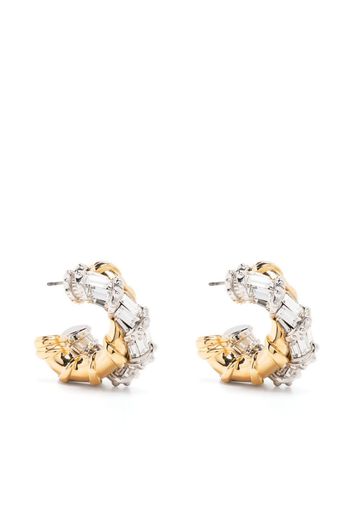 Lanvin two-tone hoop earrings - Argento