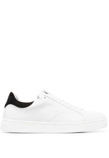 Lanvin DDB0 low-top leather trainers - Bianco