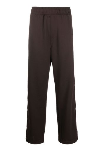 Lanvin Curb-detail buttoned track pants - Marrone