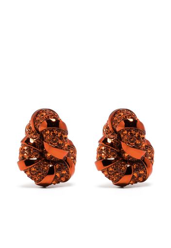 Lanvin Mélodie rhinestone earrings - Arancione