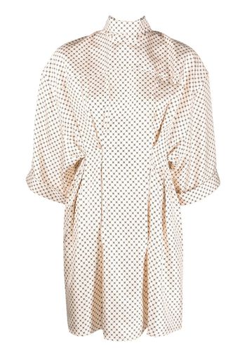 Lanvin polka-dot print dress - Bianco
