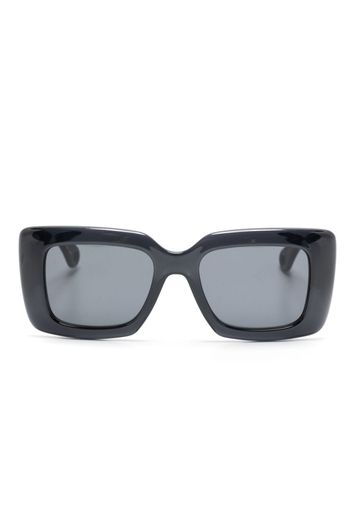 Lanvin braided-arms rectangle-frame sunglasses - Grigio