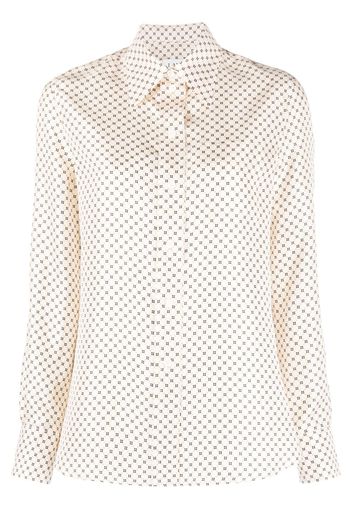 Lanvin printed long-sleeve shirt - Toni neutri