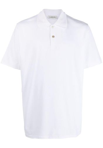 Lanvin short-sleeve cotton polo shirt - Bianco