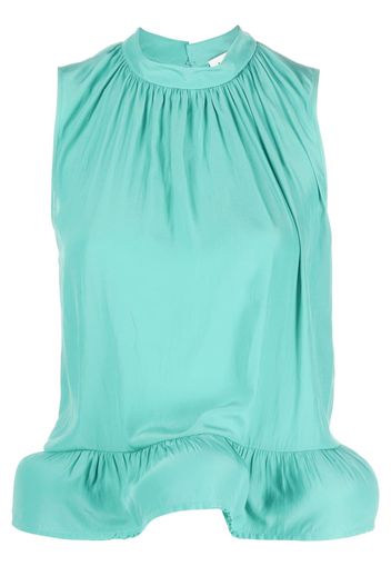 Lanvin ruffle-hem blouse - Verde