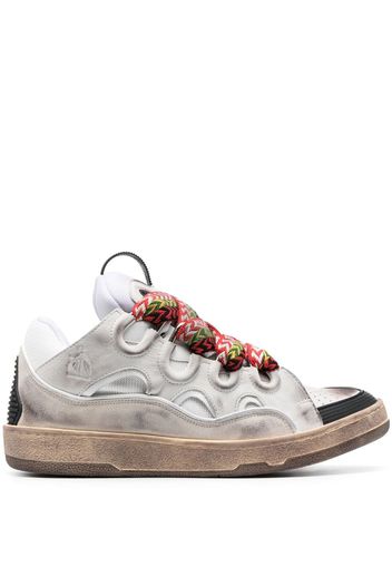 Lanvin Curb chunky leather sneakers - Bianco