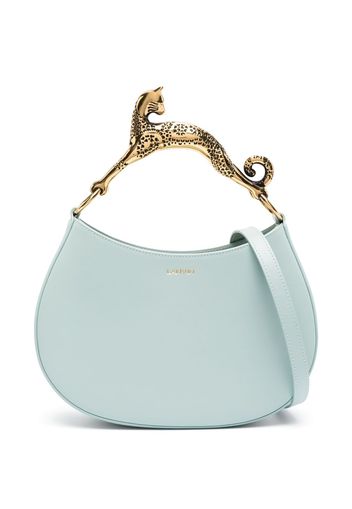 Lanvin cat-handle leather shoulder bag - Blu