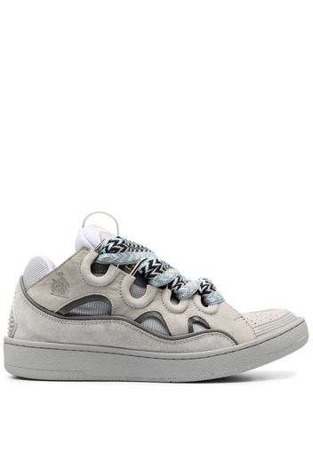 Lanvin Curb chunky leather sneakers - Grigio