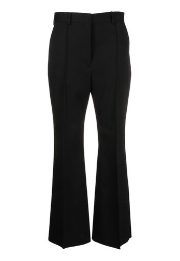 Lanvin flared cropped wool trousers - Nero