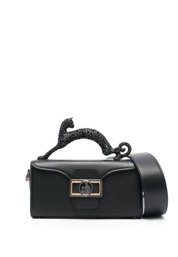 Lanvin Borsa a spalla Pencil Cat con strass - Nero