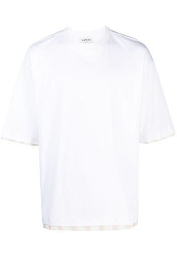 Lanvin layered cotton T-shirt - Bianco