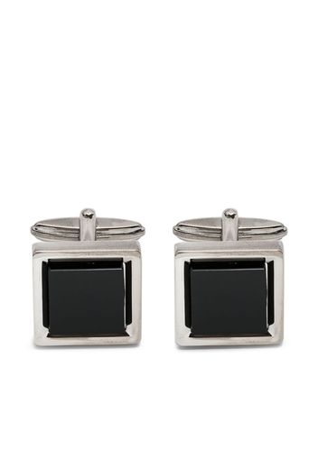 Lanvin polished square-shaped cufflinks - Argento