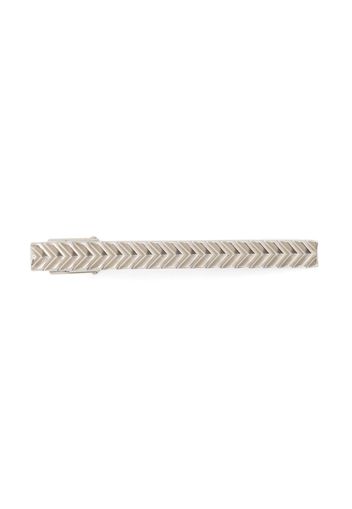 Lanvin embossed-pattern tie clip - Argento