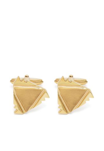 Lanvin cut-out triangle cufflinks - Oro