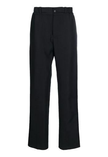 Lanvin Pantaloni dritti con monogramma - Blu