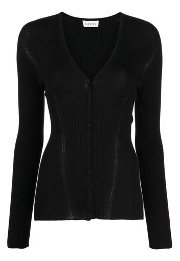 Lanvin V-neck knitted top - Nero