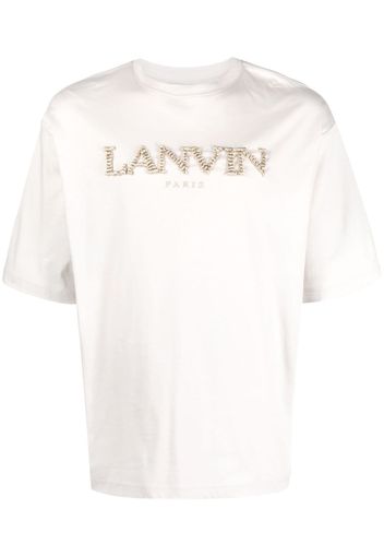 Lanvin T-shirt con ricamo - Grigio