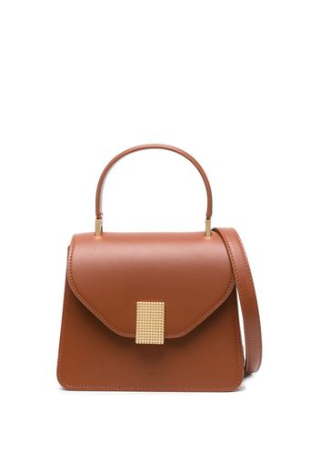 Lanvin Borsa tote con effetto lucido - Marrone