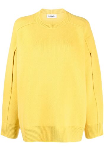 Lanvin cape-back knitted jumper - Giallo