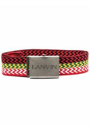 LANVIN chevron stripe print belt - Nero
